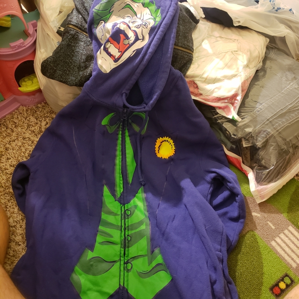 DC comics joker zip up hoodie